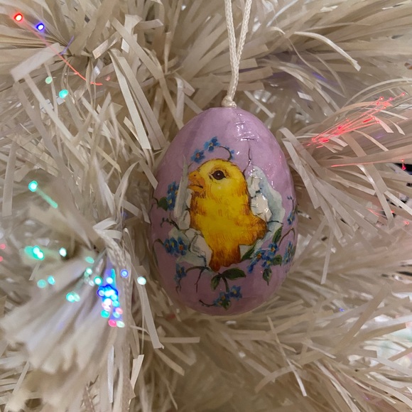 Set 7 Vintage Spring Egg Ornaments - Picture 3 of 14